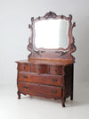 antique Victorian dresser with mirror