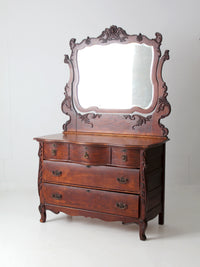 antique Victorian dresser with mirror