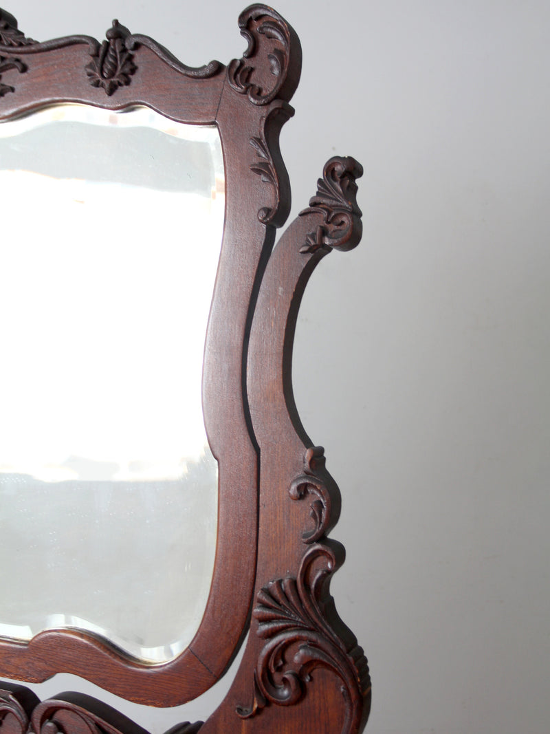 antique Victorian dresser with mirror