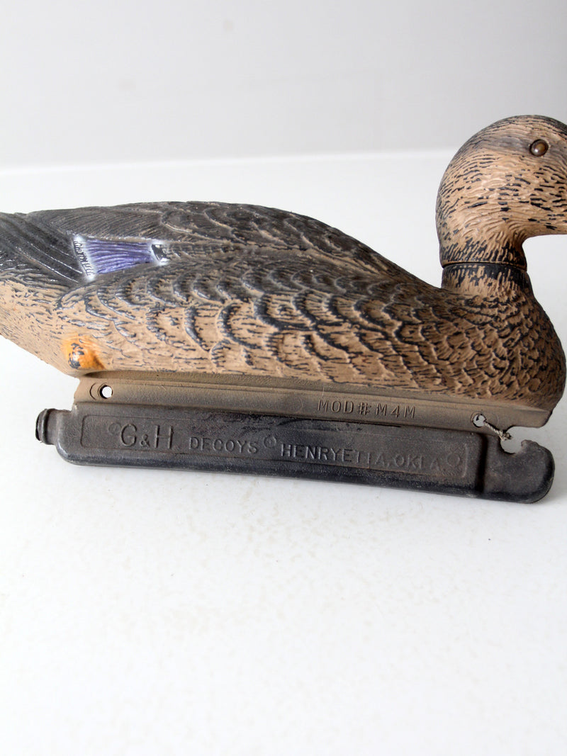 vintage G&H duck decoy