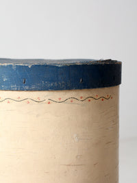 antique Scandinavian painted bentwood pantry box