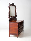 antique Victorian dresser with mirror