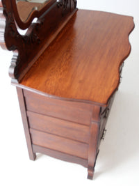 antique Victorian dresser with mirror