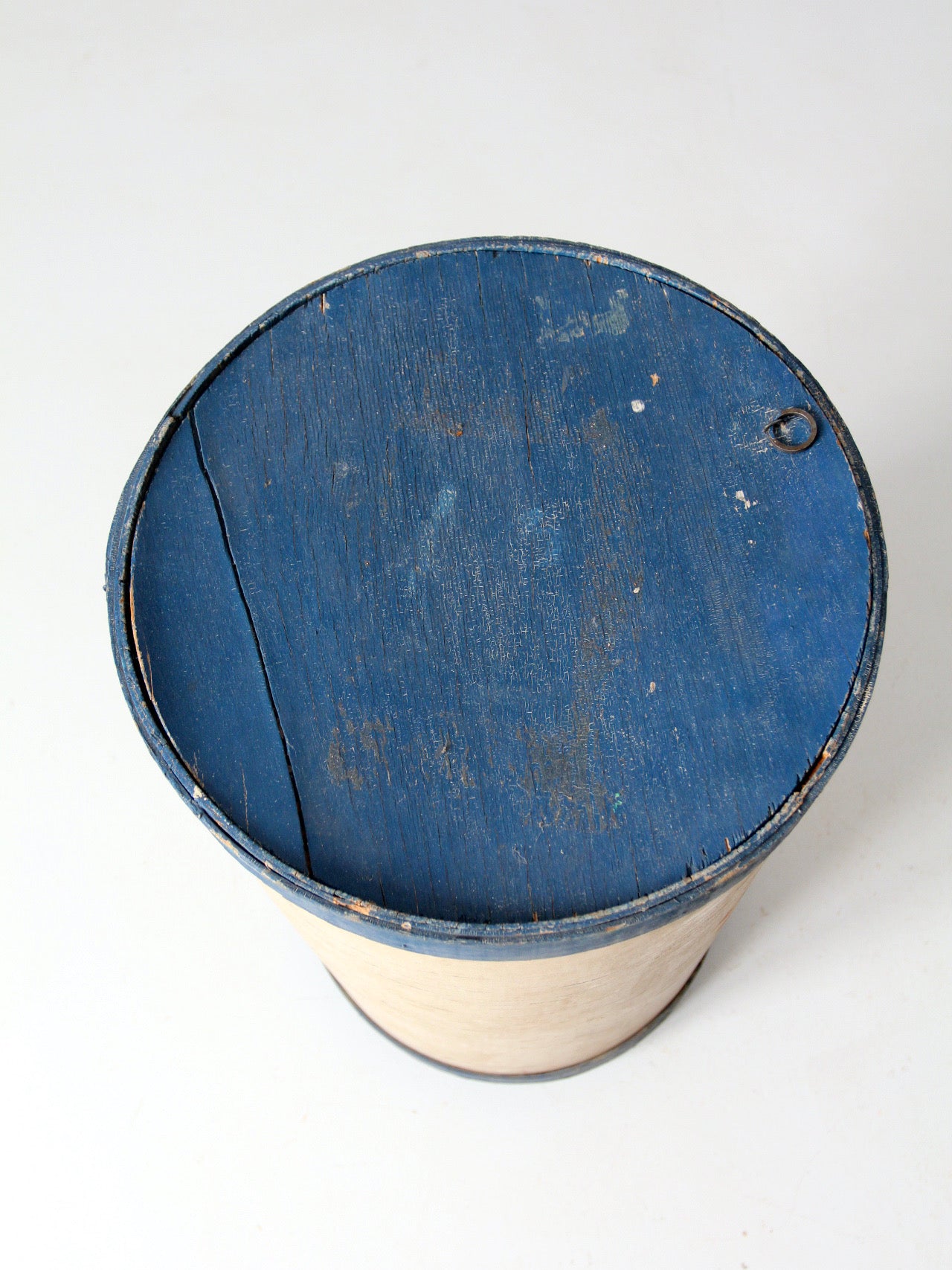 antique Scandinavian painted bentwood pantry box