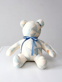 vintage handmade patchwork teddy bear