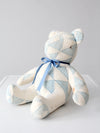 vintage handmade patchwork teddy bear
