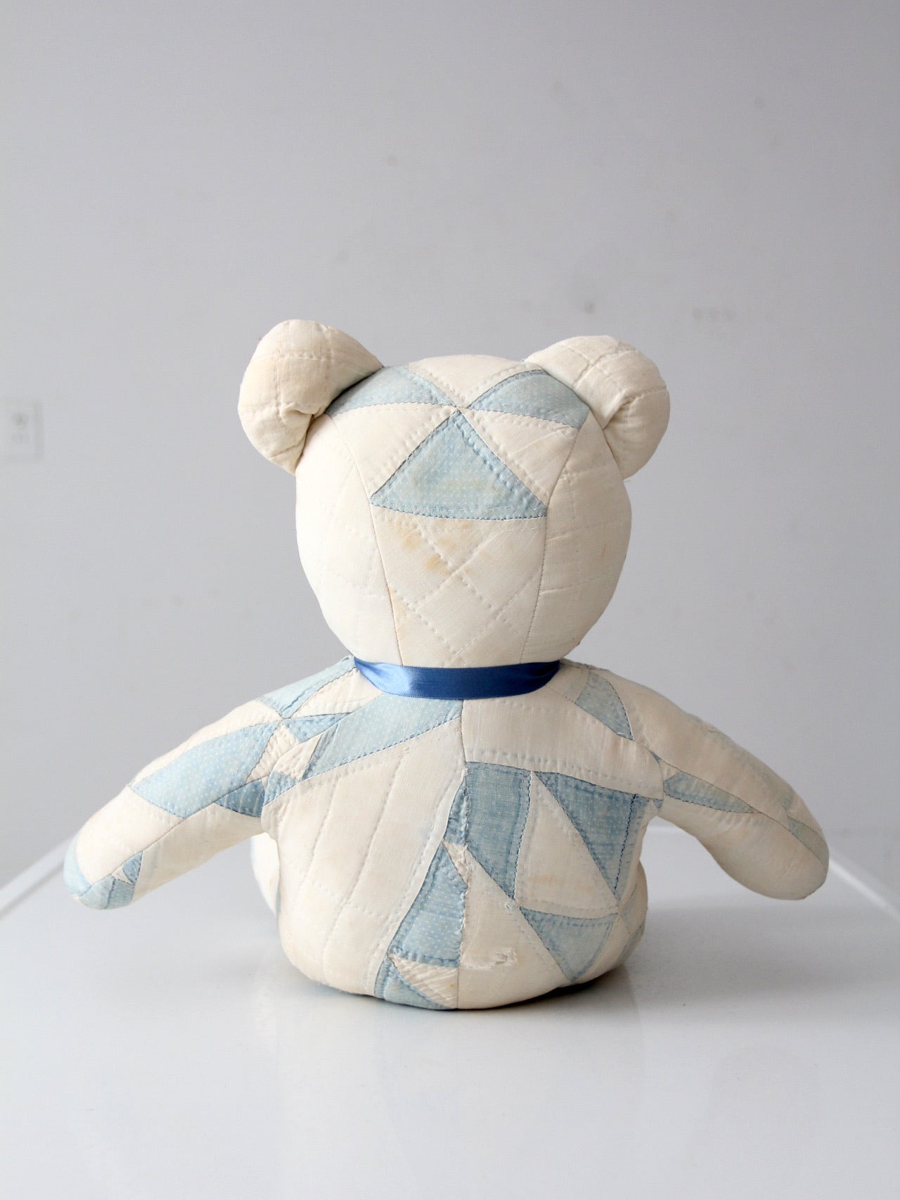 vintage handmade patchwork teddy bear