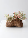 vintage gathering buttocks basket