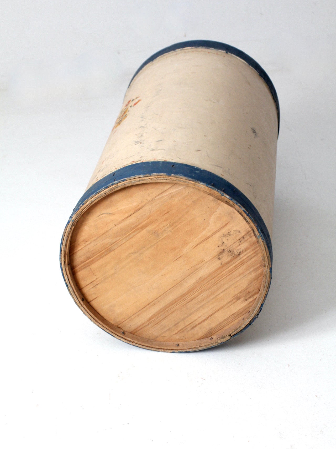 antique Scandinavian painted bentwood pantry box