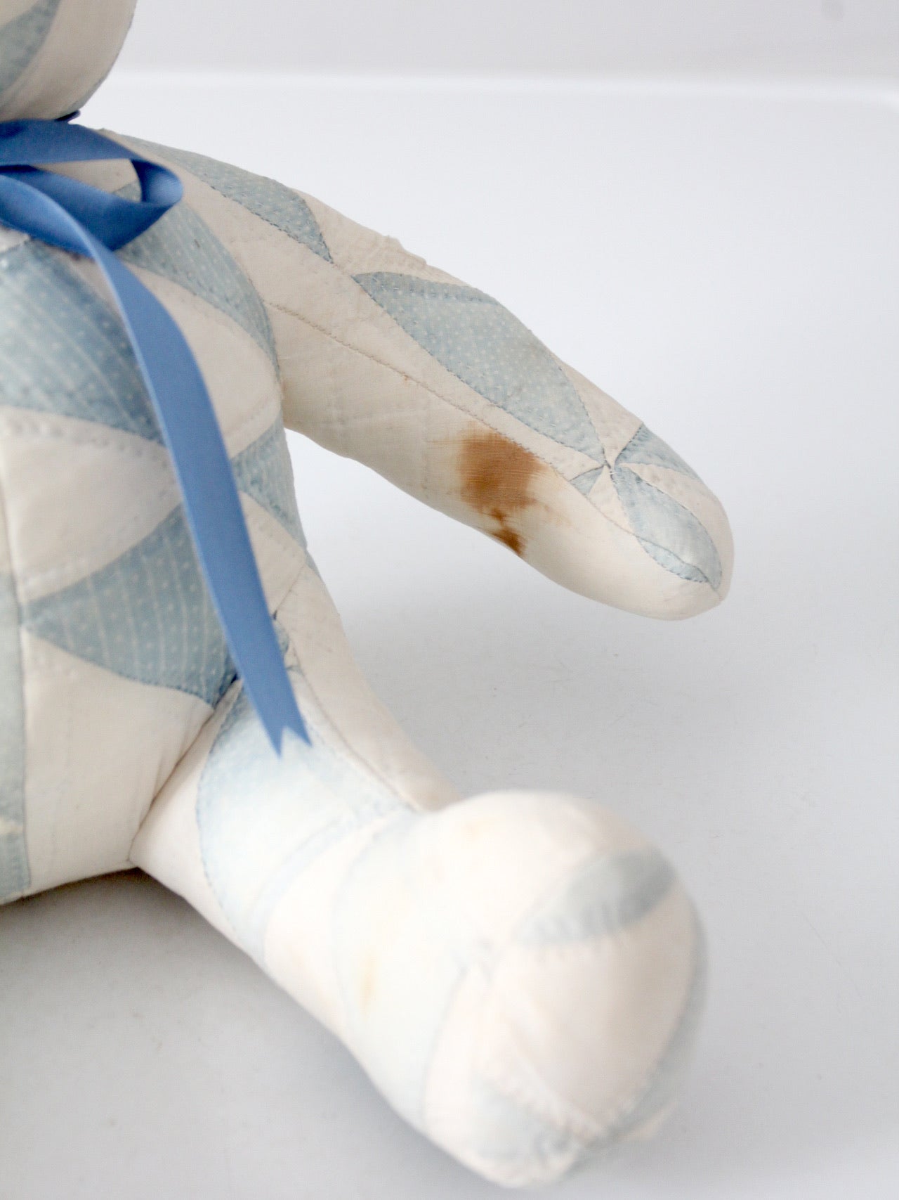 vintage handmade patchwork teddy bear