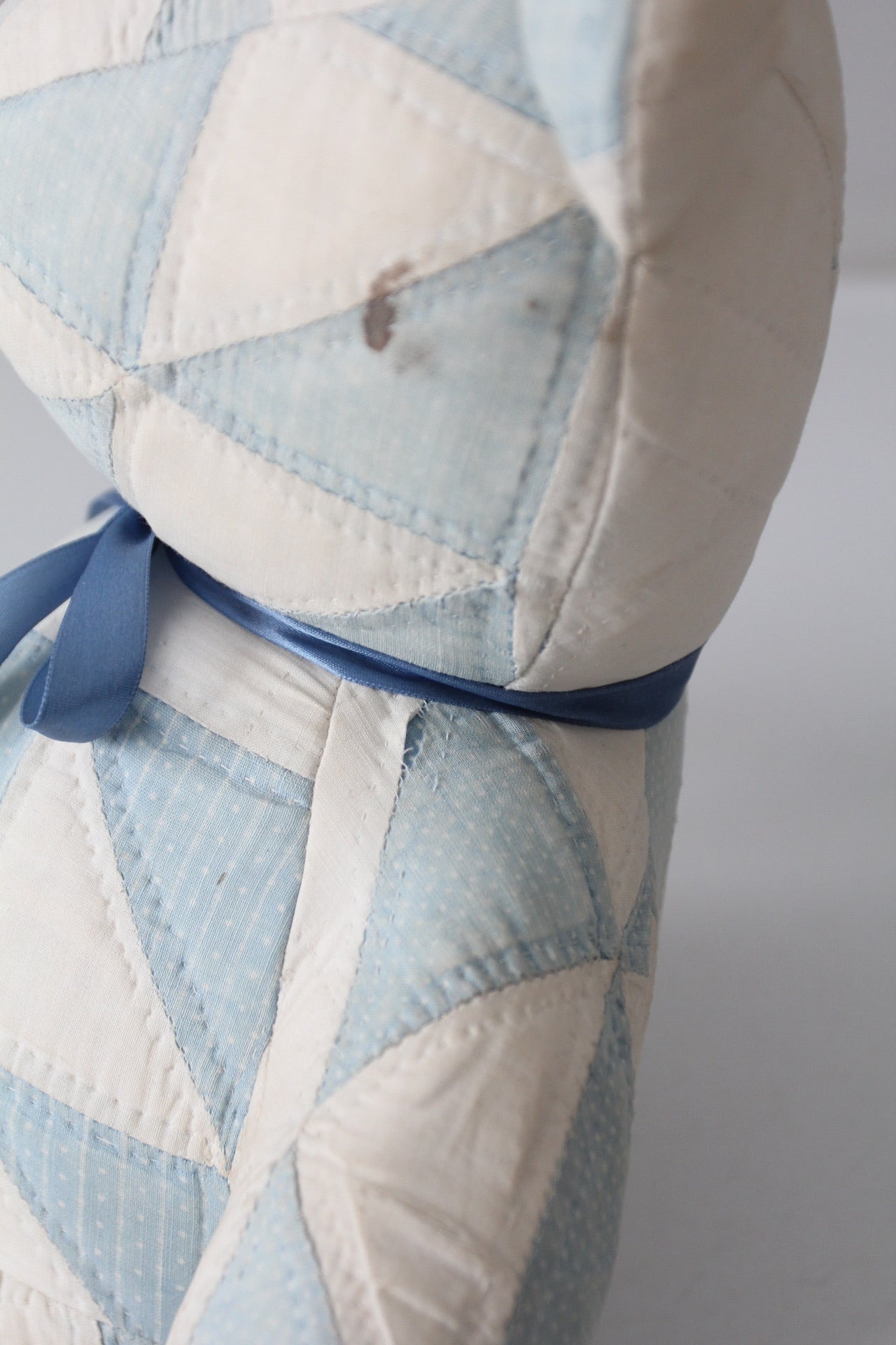 vintage handmade patchwork teddy bear