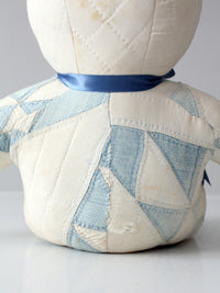 vintage handmade patchwork teddy bear