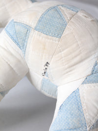 vintage handmade patchwork teddy bear