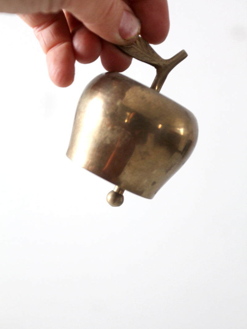 vintage brass apple bell