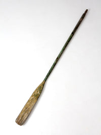 antique wooden boat oar