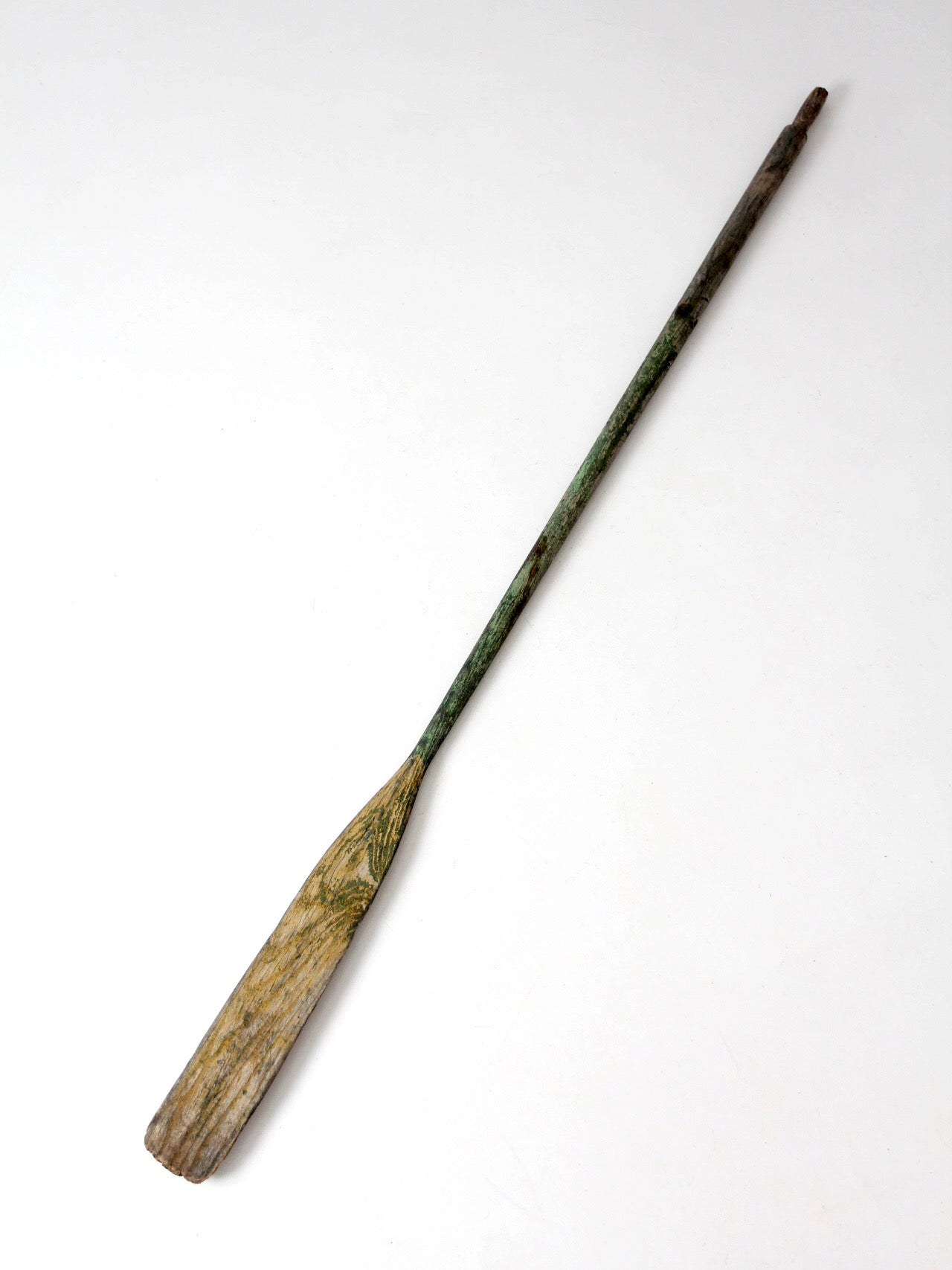 antique wooden boat oar