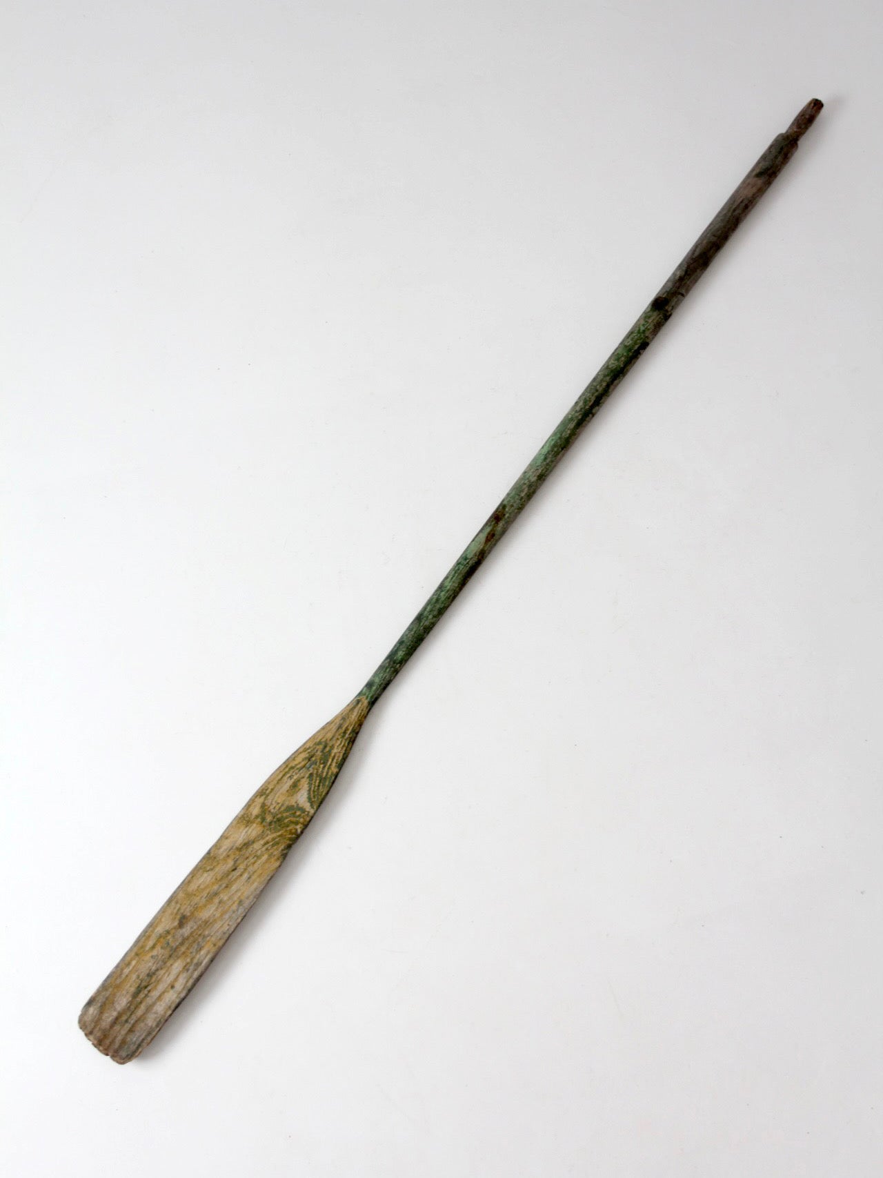 antique wooden boat oar