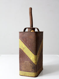 vintage Huffy one gallon metal gas can