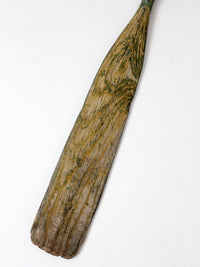 antique wooden boat oar