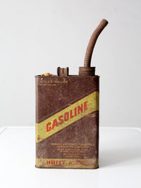 vintage Huffy one gallon metal gas can