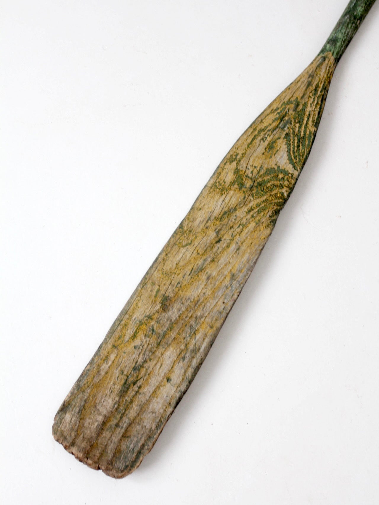 antique wooden boat oar