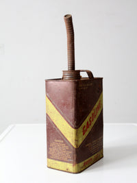 vintage Huffy one gallon metal gas can
