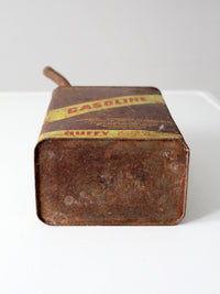 vintage Huffy one gallon metal gas can