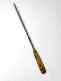 antique wooden boat oar