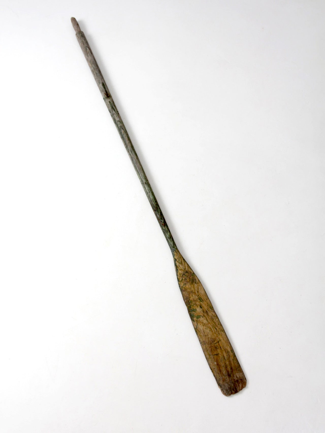 antique wooden boat oar