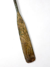 antique wooden boat oar