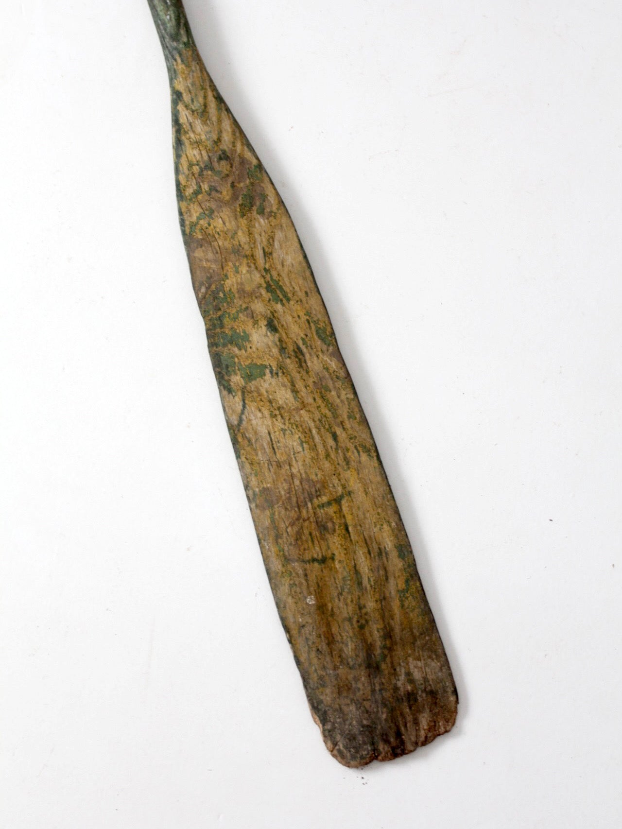 antique wooden boat oar