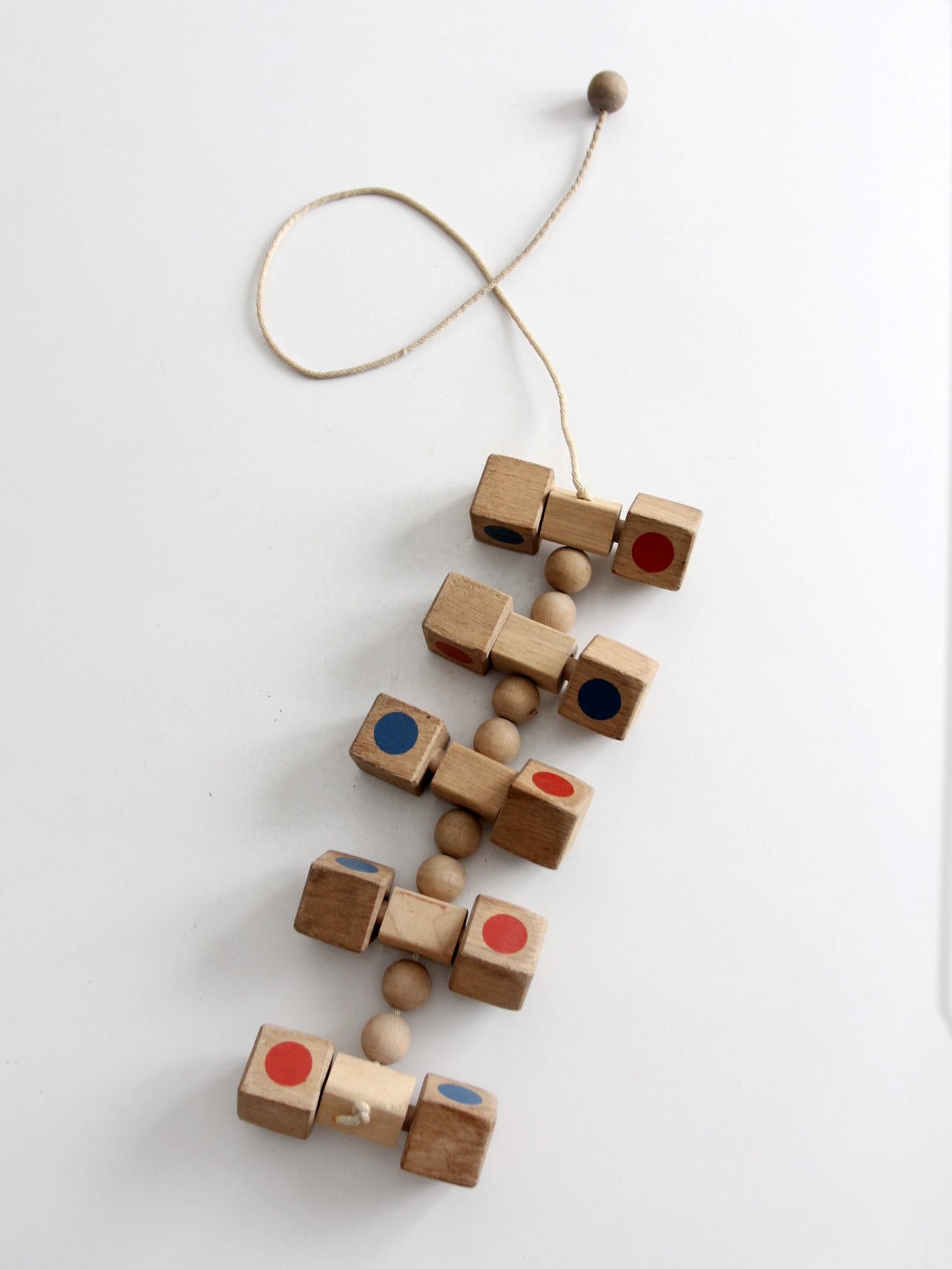 mid-century wooden pull toy