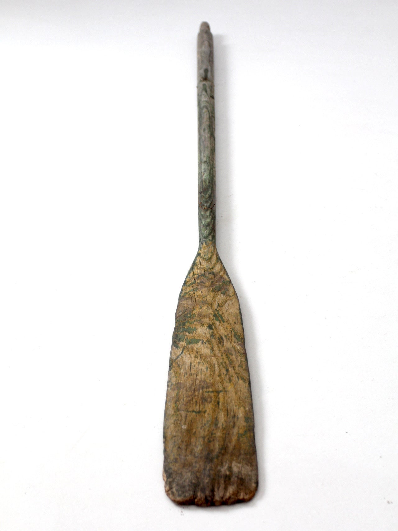antique wooden boat oar