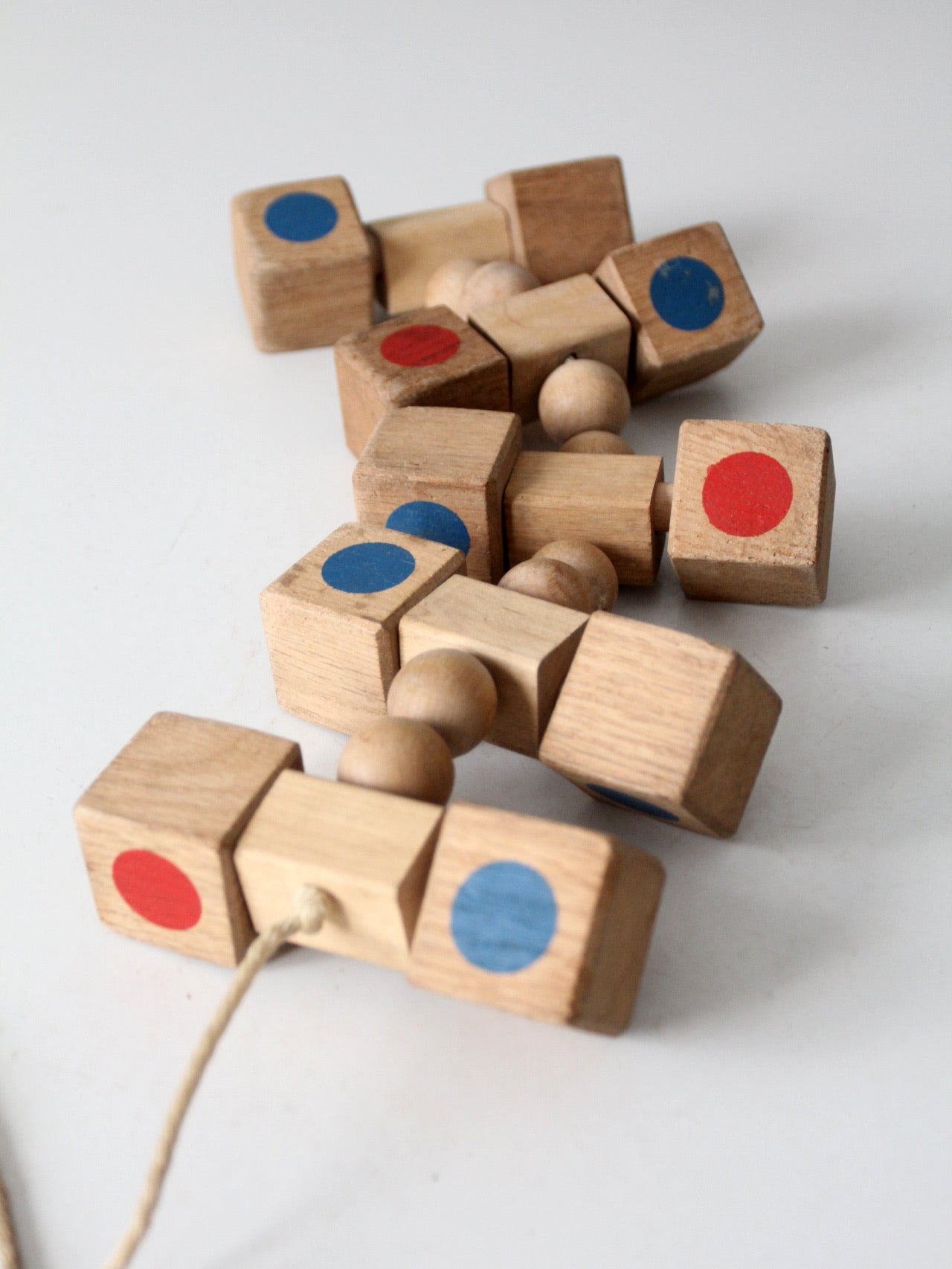 mid-century wooden pull toy