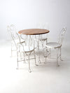 antique ice cream parlor table and chair set