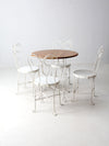 antique ice cream parlor table and chair set