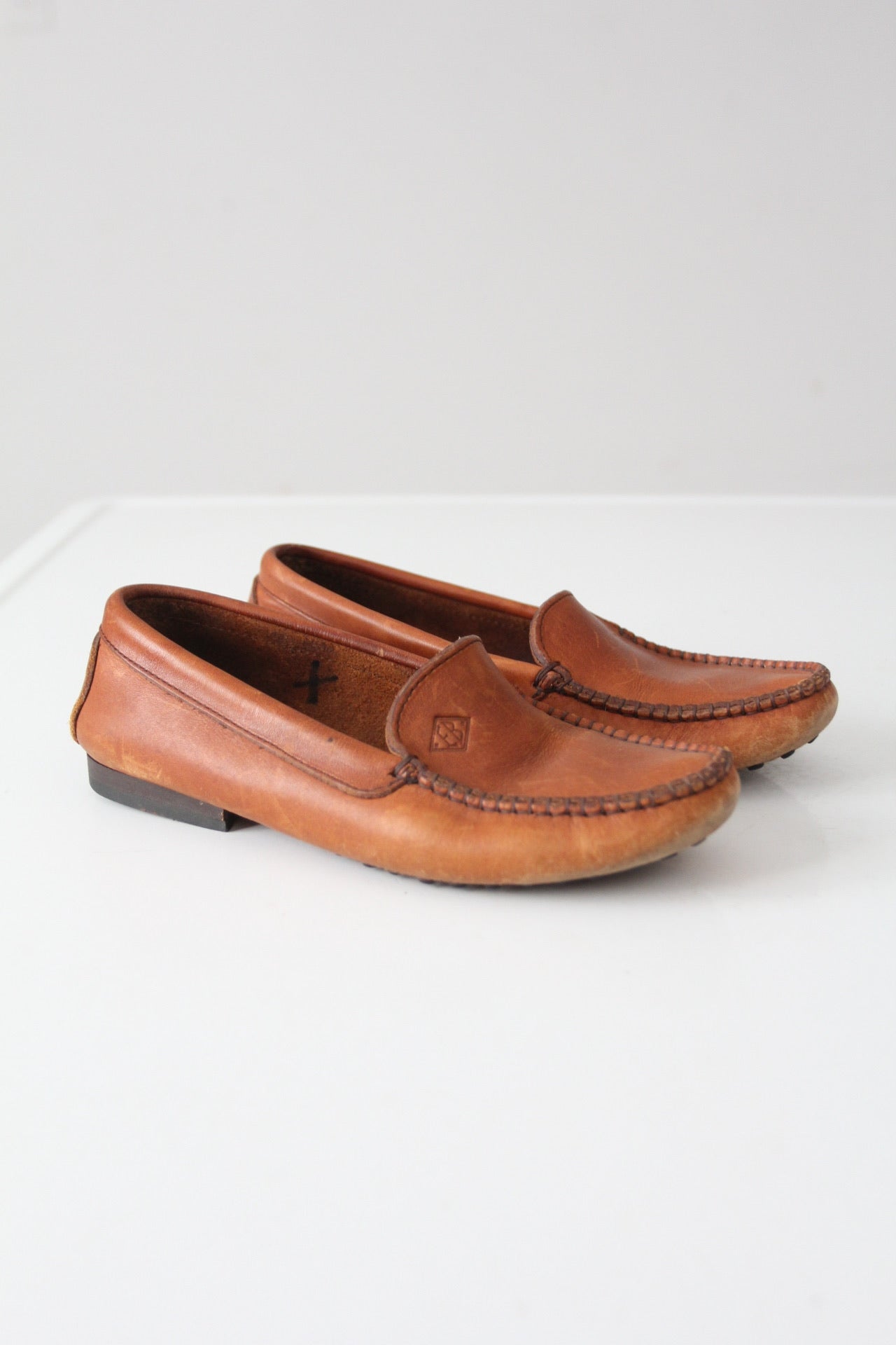 vintage leather moccasins