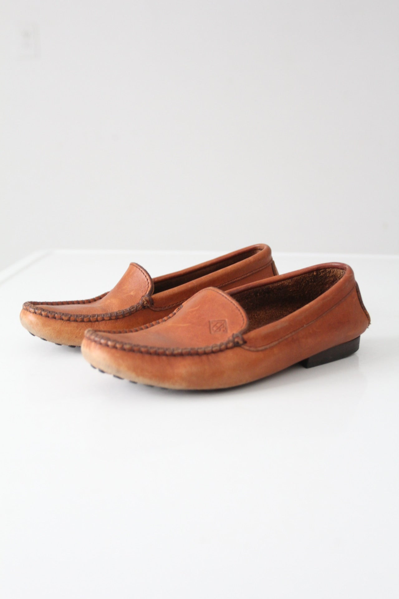 vintage leather moccasins