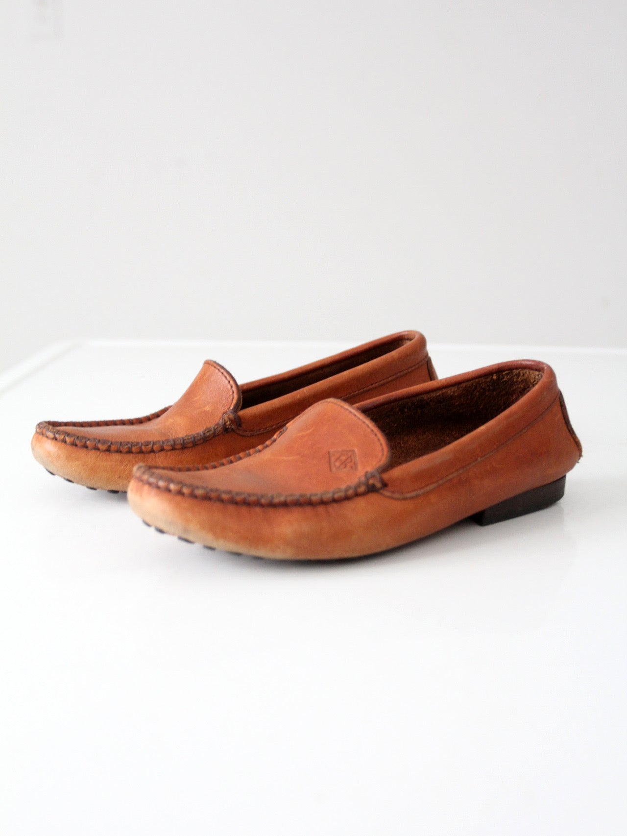 vintage leather moccasins