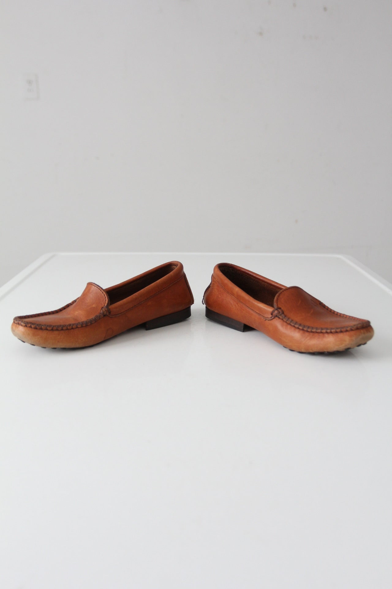 vintage leather moccasins