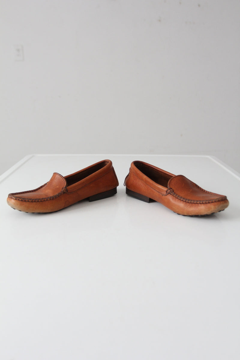 vintage leather moccasins