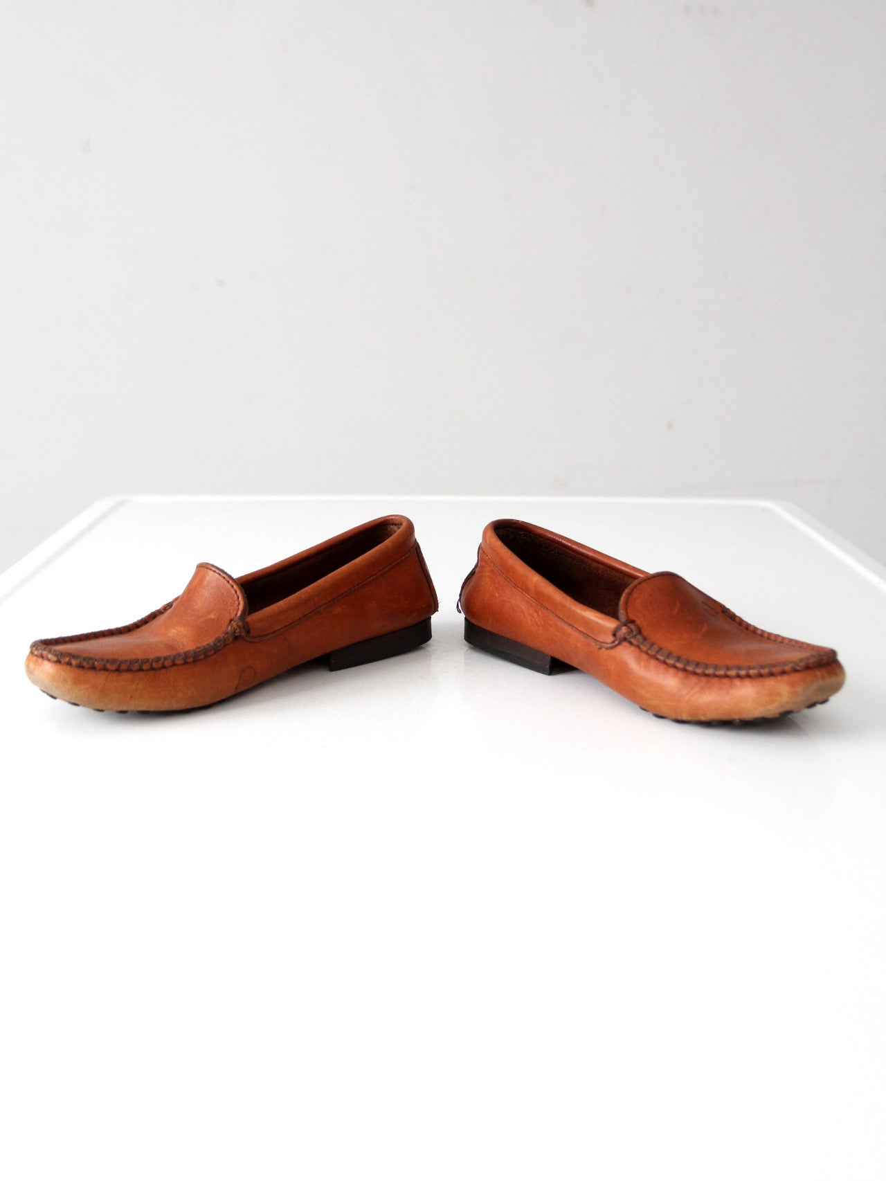 vintage leather moccasins