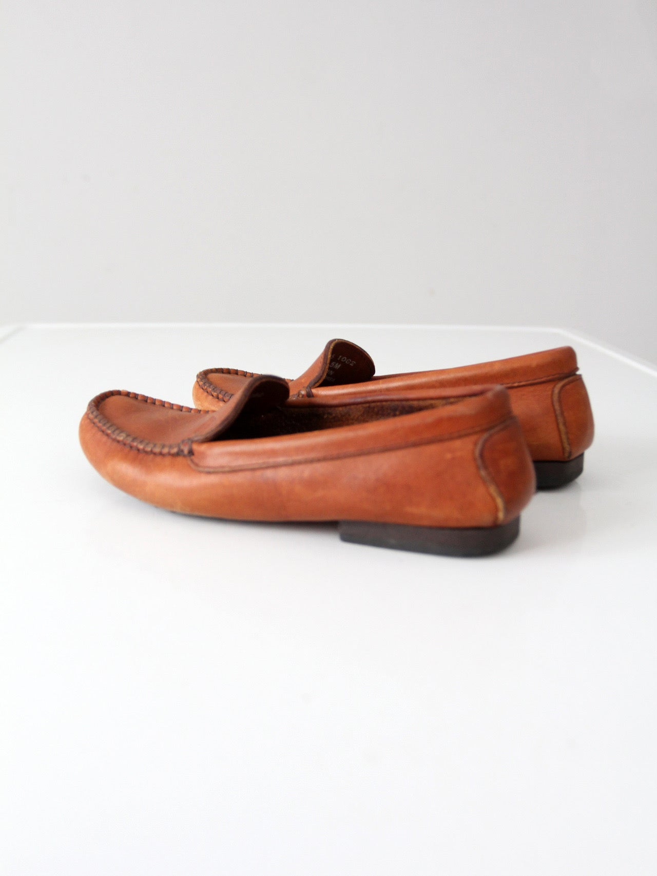 vintage leather moccasins