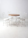 antique ice cream parlor table and chair set