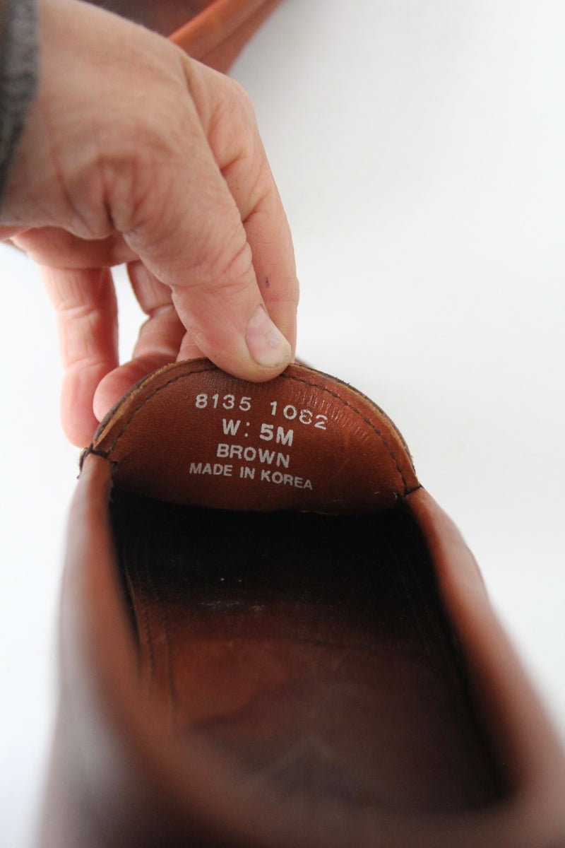 vintage leather moccasins