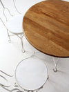 antique ice cream parlor table and chair set