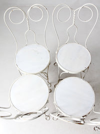 antique ice cream parlor table and chair set