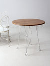 antique ice cream parlor table and chair set