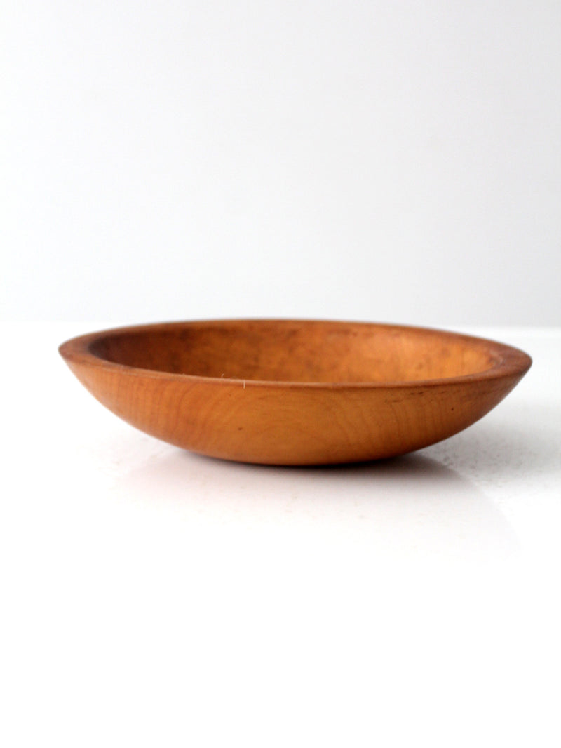 vintage hand-painted Munising wood bowl
