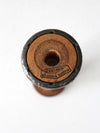 antique Roberts & Hirst wooden textile spool hourglass